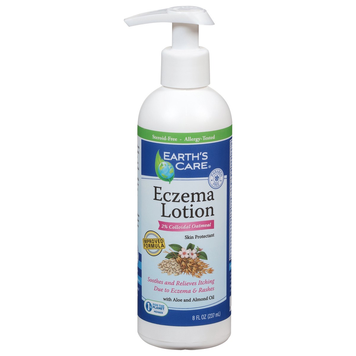 slide 1 of 9, Earth's Care Eczema Lotion 8 fl oz, 8 fl oz