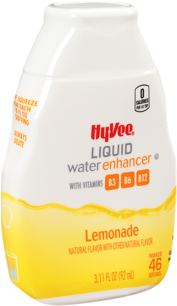 slide 1 of 1, Hy-Vee Lemonade Liquid Water Enhancer, 3.11 fl oz