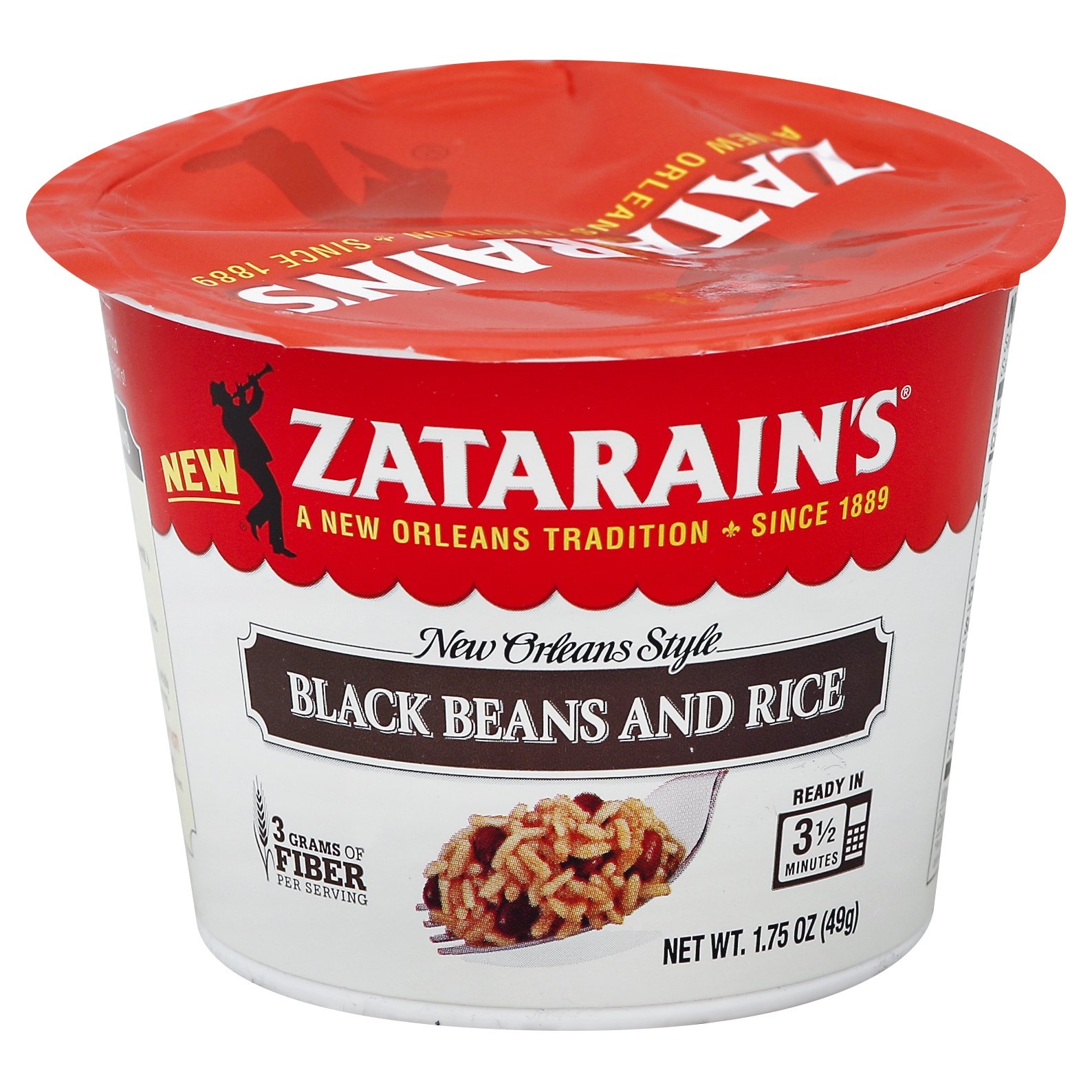 slide 1 of 6, Zatarain's Black Beans Rice Cup, 1.75 oz