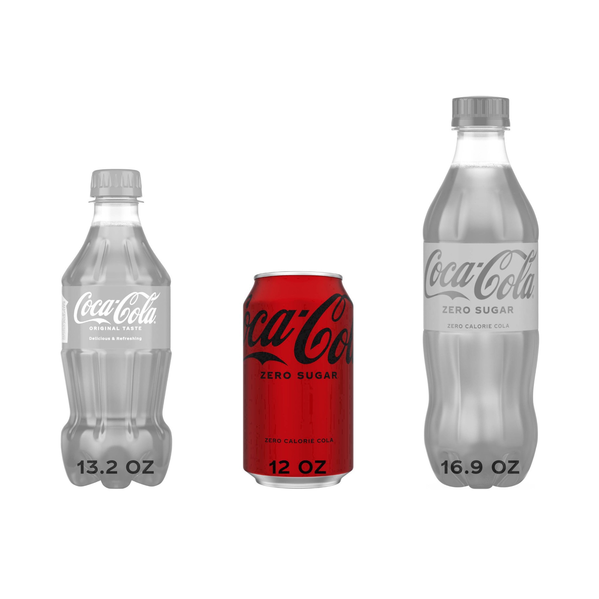 slide 2 of 55, Coca-Cola Zero Sugar Soft Drink, 12 ct