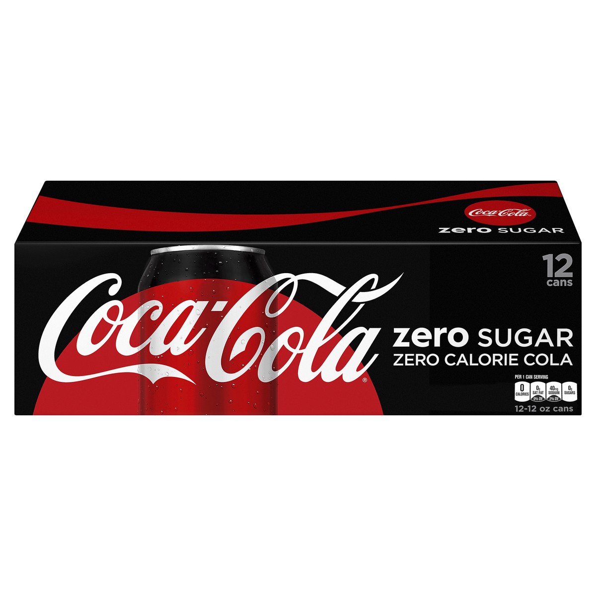 slide 1 of 55, Coca-Cola Zero Sugar Soft Drink, 12 ct