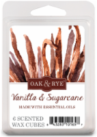 slide 1 of 1, Oak And Rye Vanilla And Sugarcane Wax Cube Melts - 6 Pk - White, 2.5 oz