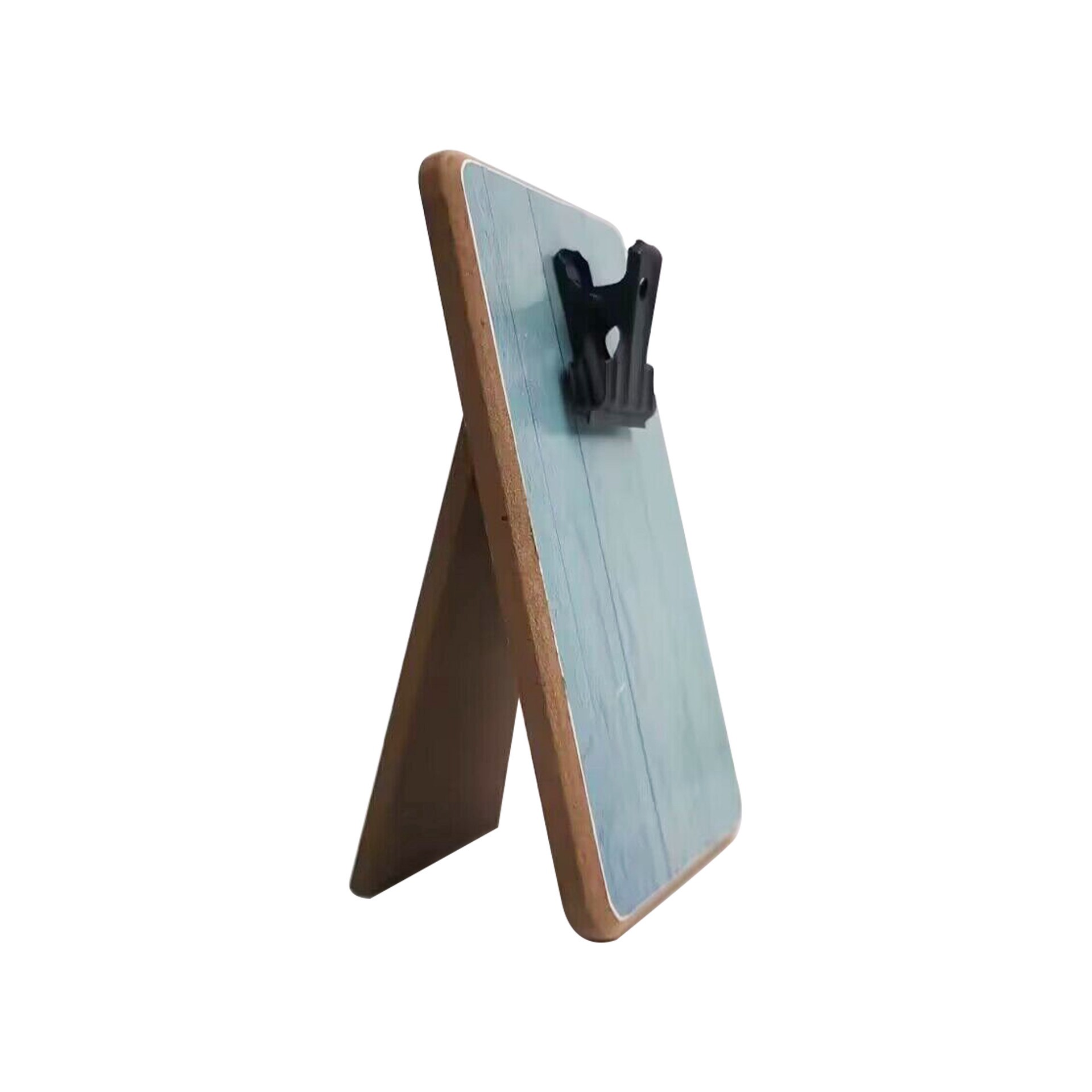 slide 2 of 3, Blue Wood Grain Mini Clip Frame By Studio Decor, 2 in x 3 in