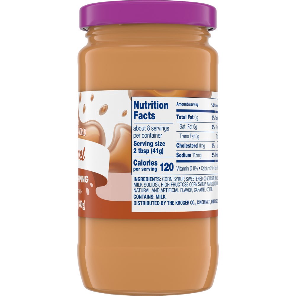 slide 4 of 4, Kroger Caramel Dessert Topping, 12 oz
