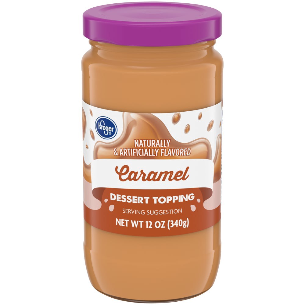slide 2 of 4, Kroger Caramel Dessert Topping, 12 oz