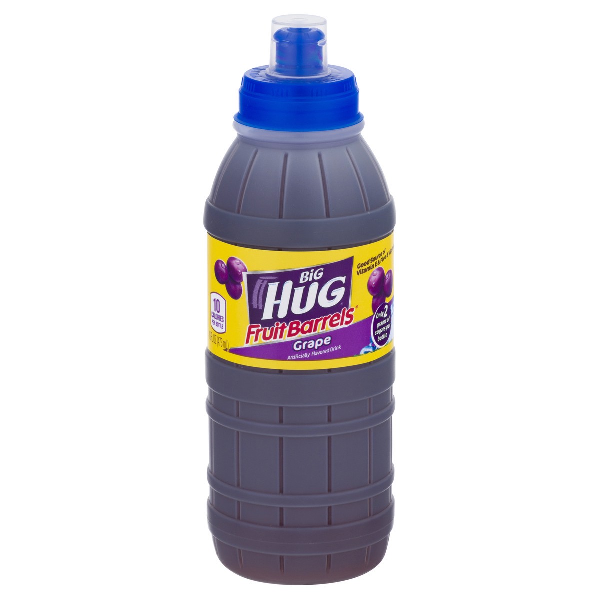 slide 1 of 13, Big Hug Fruit Barrels Grape Fruit Drink 16 oz, 16 oz