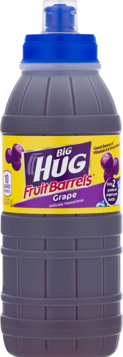 slide 5 of 13, Big Hug Fruit Barrels Grape Fruit Drink 16 oz, 16 oz