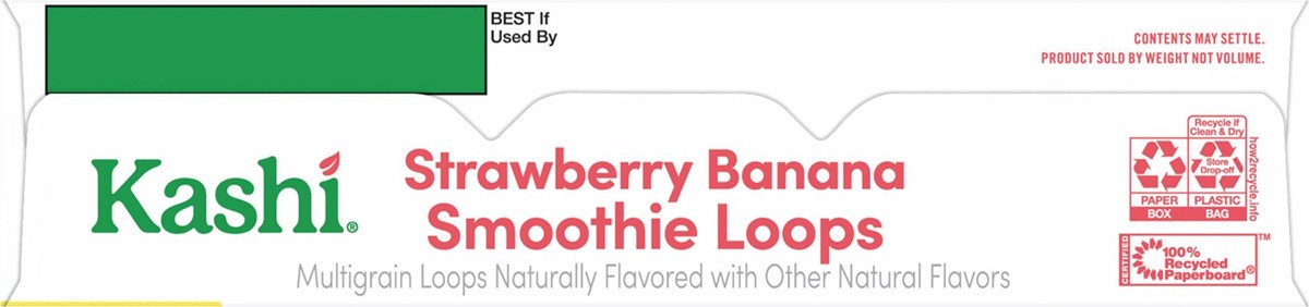 slide 12 of 12, Kashi Breakfast Cereal Strawberry Banana Smoothie Loops, 10 oz, 10 oz