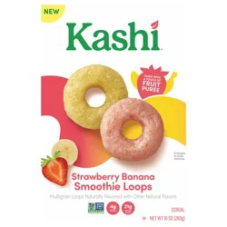 Kashi Breakfast Cereal Strawberry Banana Smoothie Loops, 10 oz