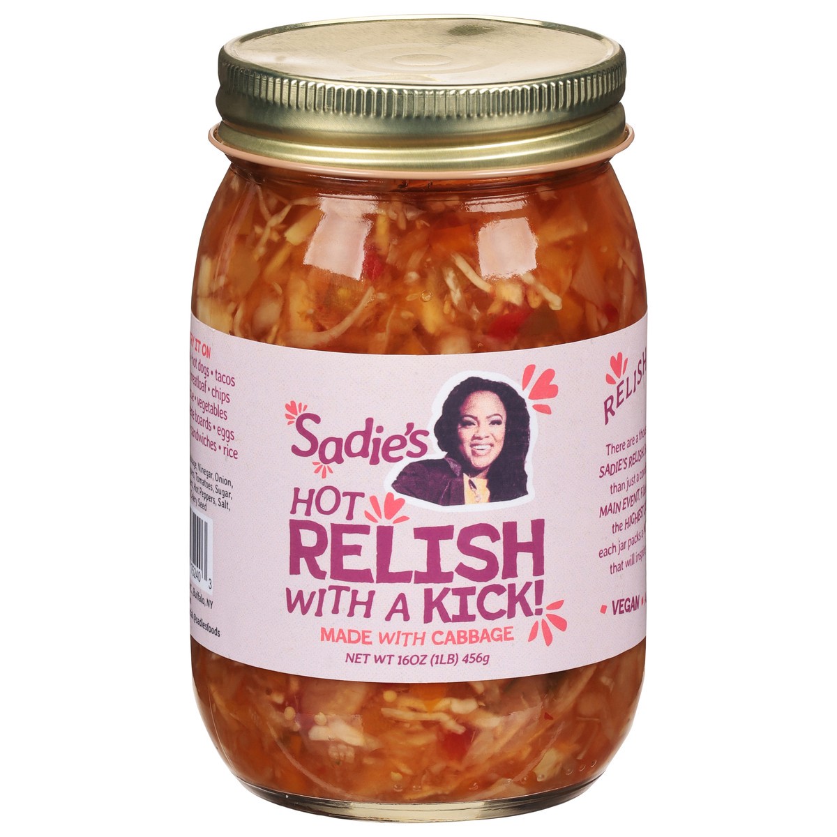 slide 2 of 13, Sadie's Hot Relish 16 oz, 16 oz