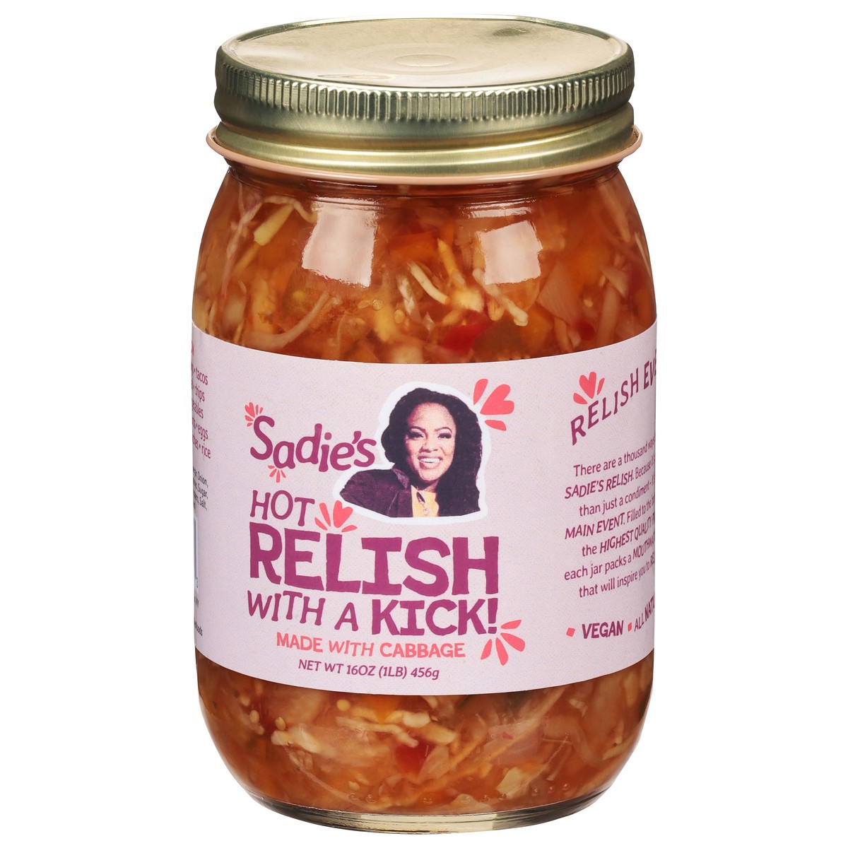 slide 3 of 13, Sadie's Hot Relish 16 oz, 16 oz