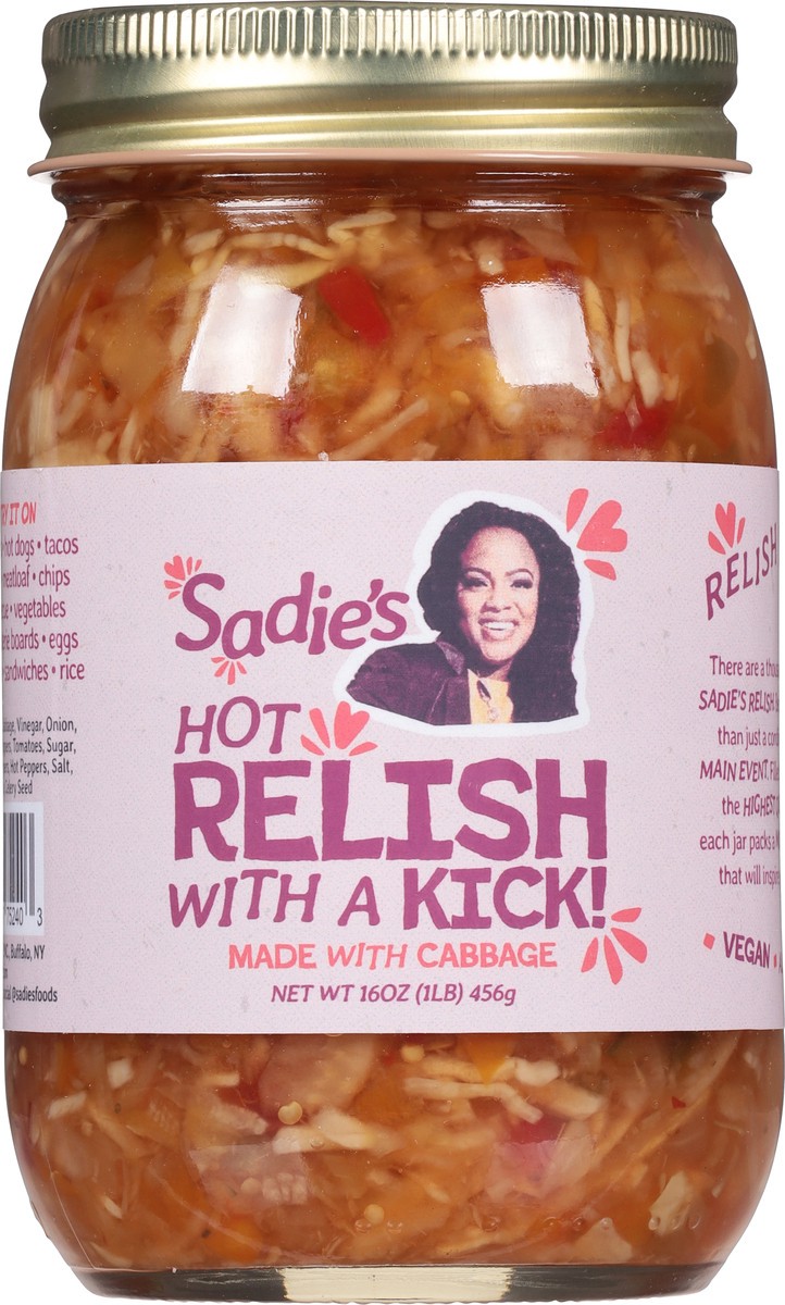 slide 5 of 13, Sadie's Hot Relish 16 oz, 16 oz