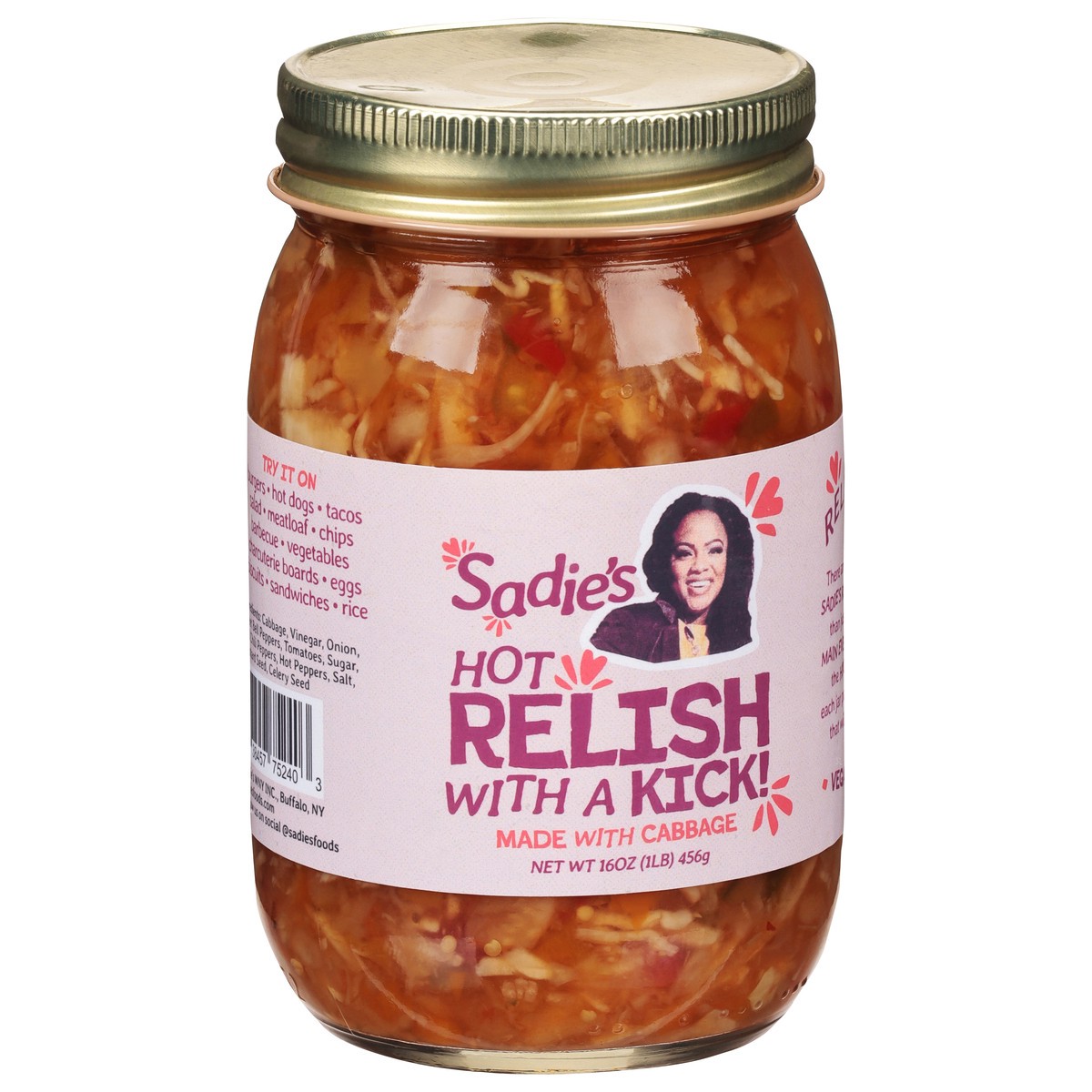 slide 7 of 13, Sadie's Hot Relish 16 oz, 16 oz