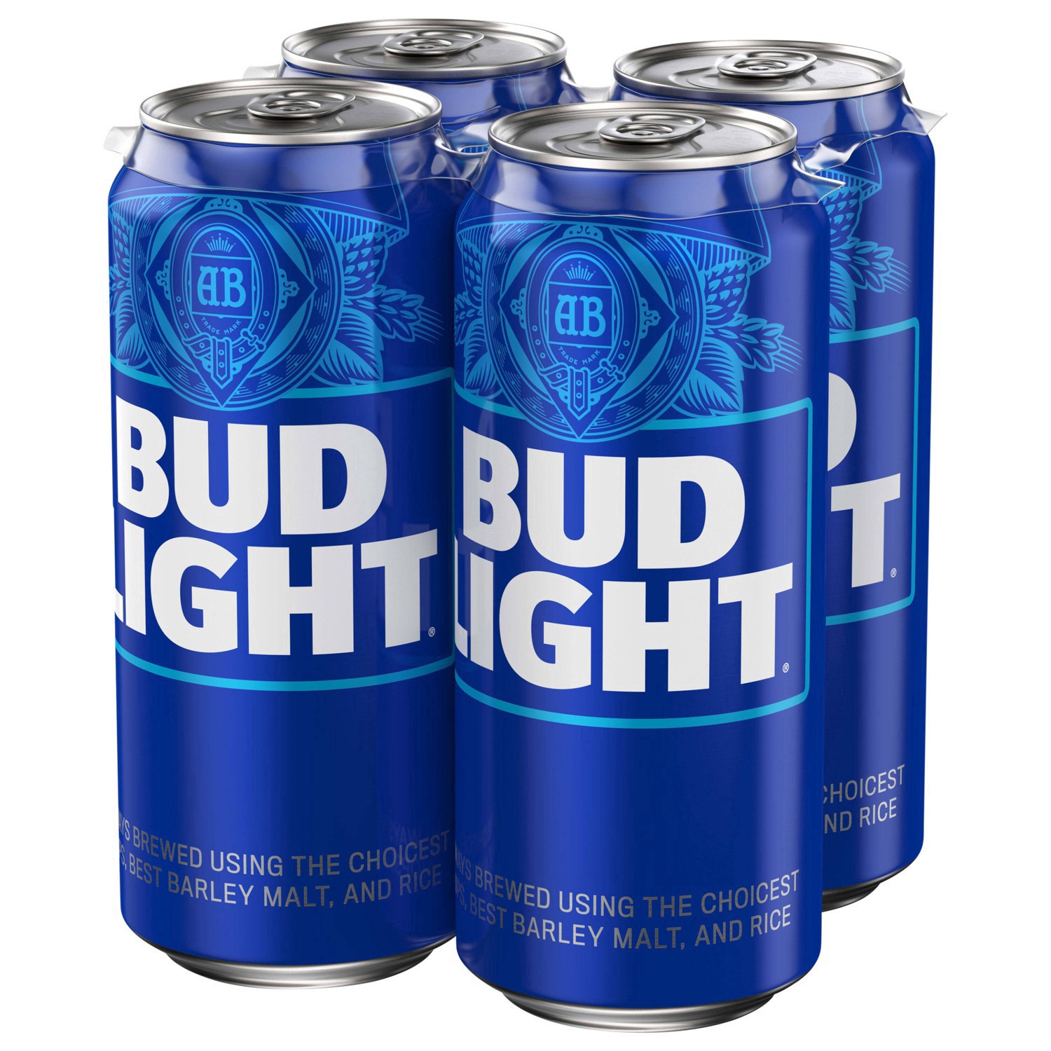 slide 7 of 7, Bud Light Beer, 4 Pack 16 fl. oz. Cans, 4 ct; 16 oz