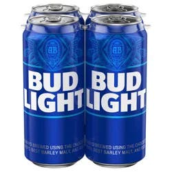 Bud Light Beer, 4 Pack 16 fl. oz. Cans