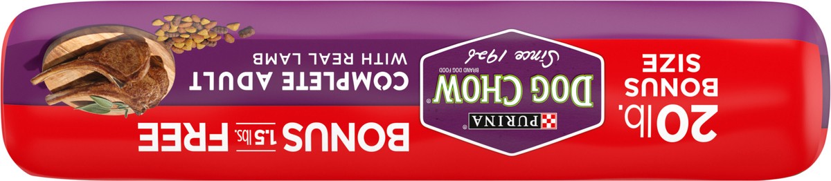 slide 5 of 9, Purina Dog Chow Complete Lamb Bonus Bag, 20 lb