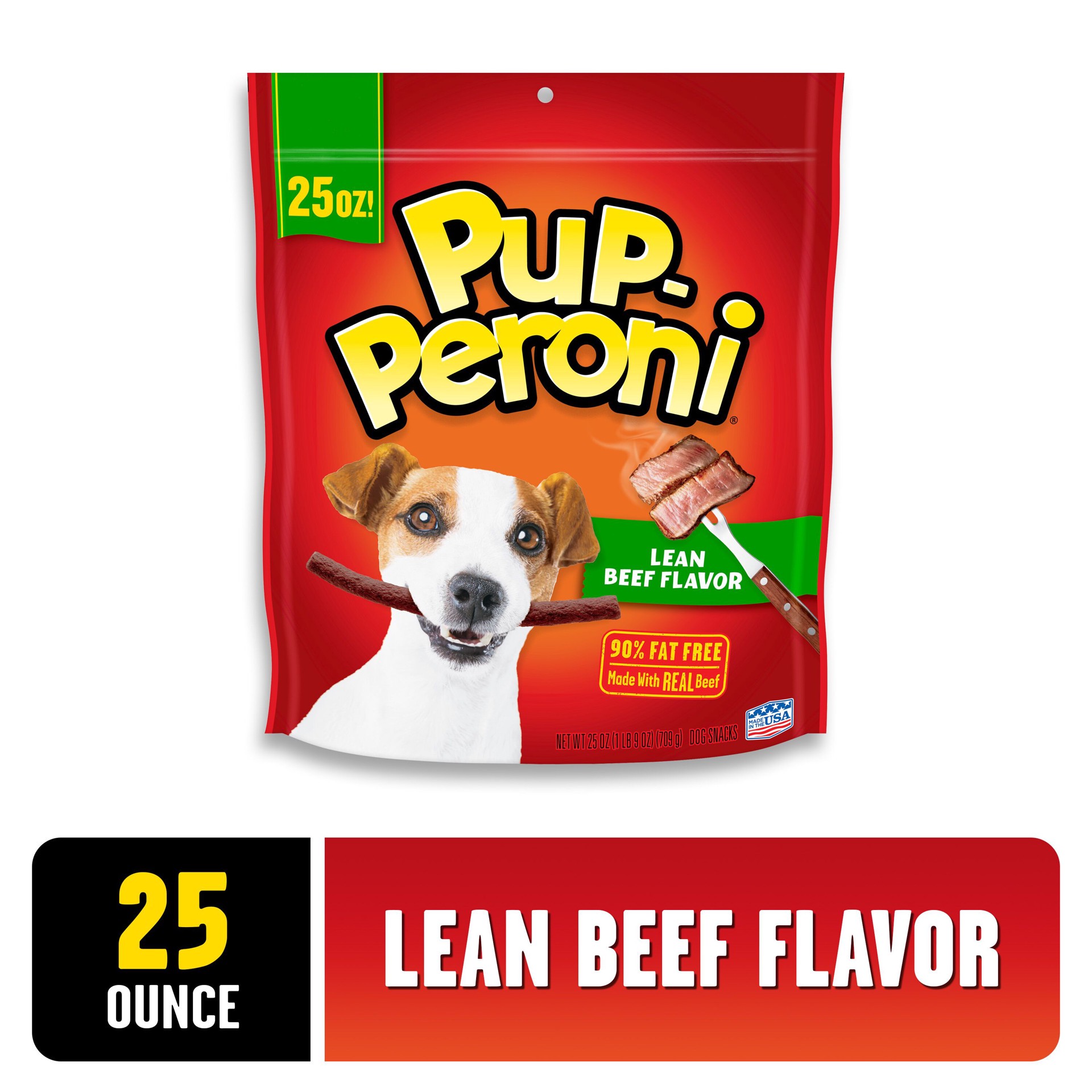 slide 6 of 7, Pup-Peroni Lean Beef Flavor Dog Snacks, 25-Ounce, 25 oz