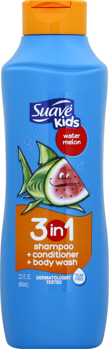 slide 5 of 6, Suave Kids Watermelon 3 in 1 Shampoo Conditioner And Body Wash, 22.5 oz