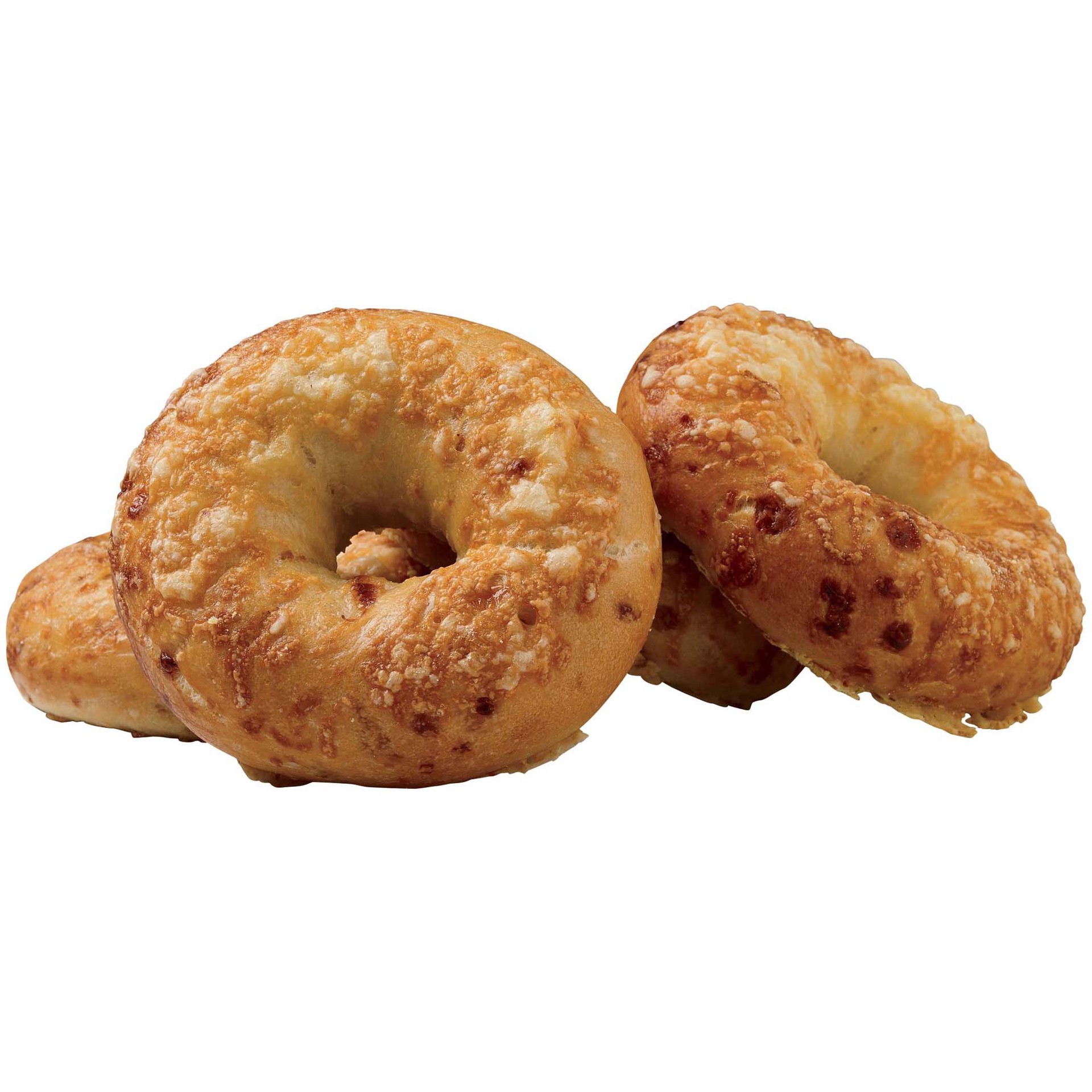 slide 1 of 1, H-E-B Bakery Asiago Cheese Bagels, 4 ct