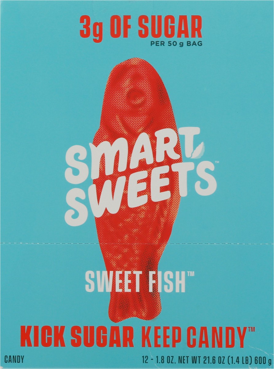 slide 3 of 9, SmartSweets Sweet Fish Berry Candy 12 - 1.8 oz Bags, 12 ct