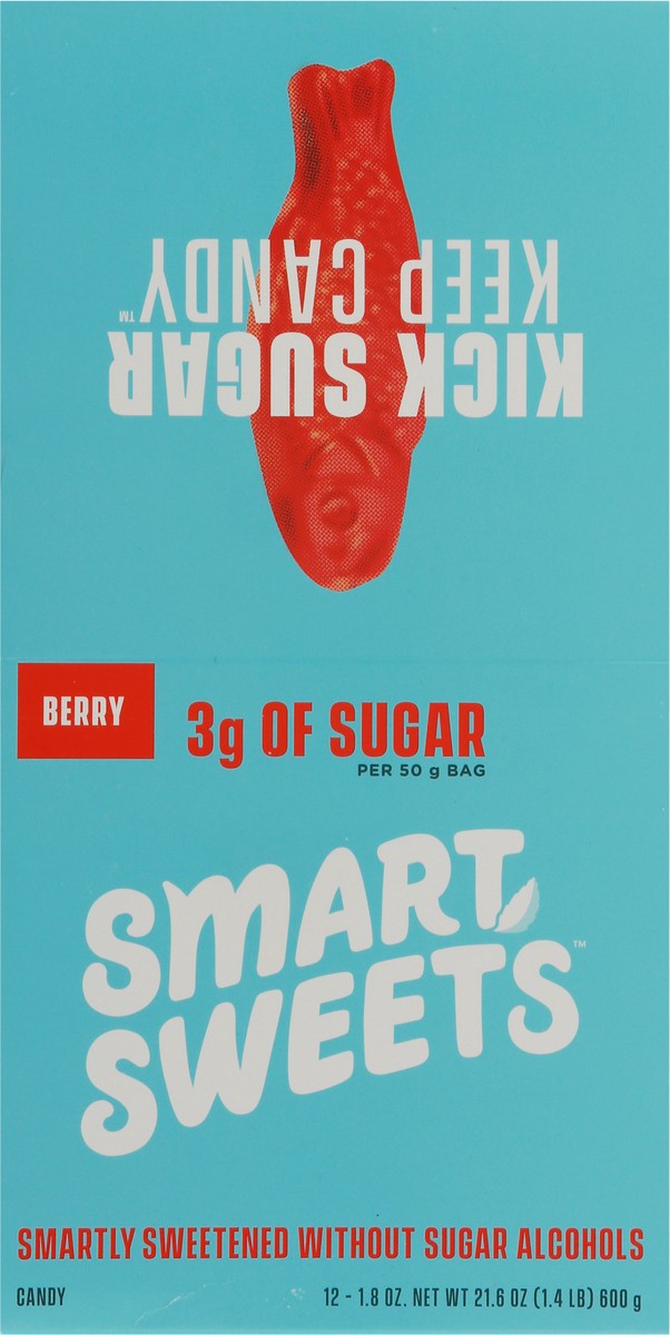 slide 8 of 9, SmartSweets Sweet Fish Berry Candy 12 - 1.8 oz Bags, 12 ct