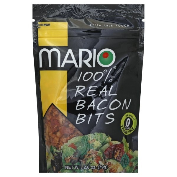 slide 1 of 1, Mario Bacon Bits, 100% Real, Crumbled, 2.8 oz