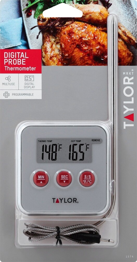 slide 1 of 3, Taylor Digital Probe Thermometer 1 ea, 1 ct