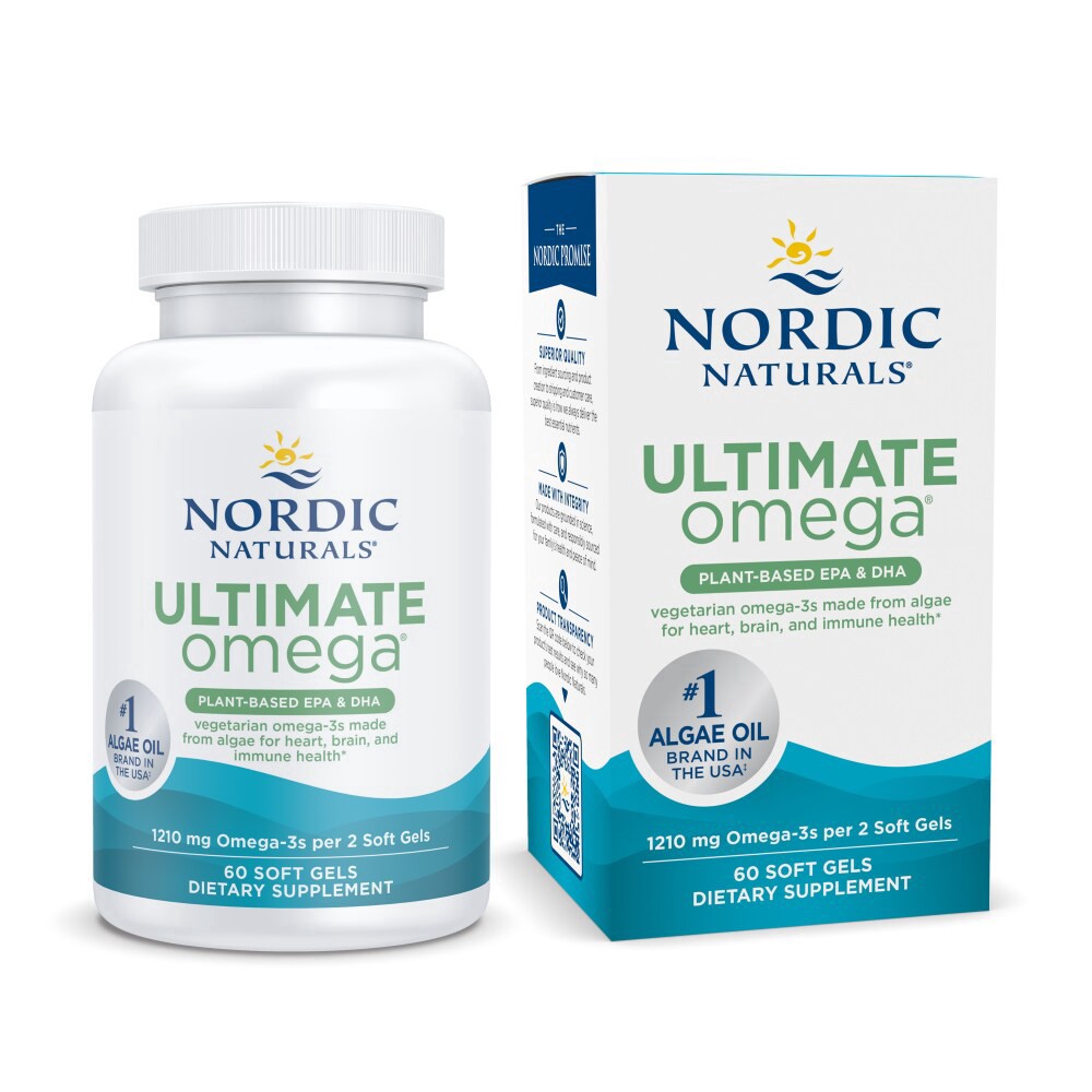 slide 4 of 5, Nordic Naturals® Ultimate Omega® Algae Soft Gels, 60 ct