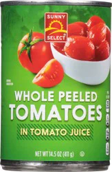Sunny Select Whole Peeled Tomatoes in Tomato Juice 14.5 oz
