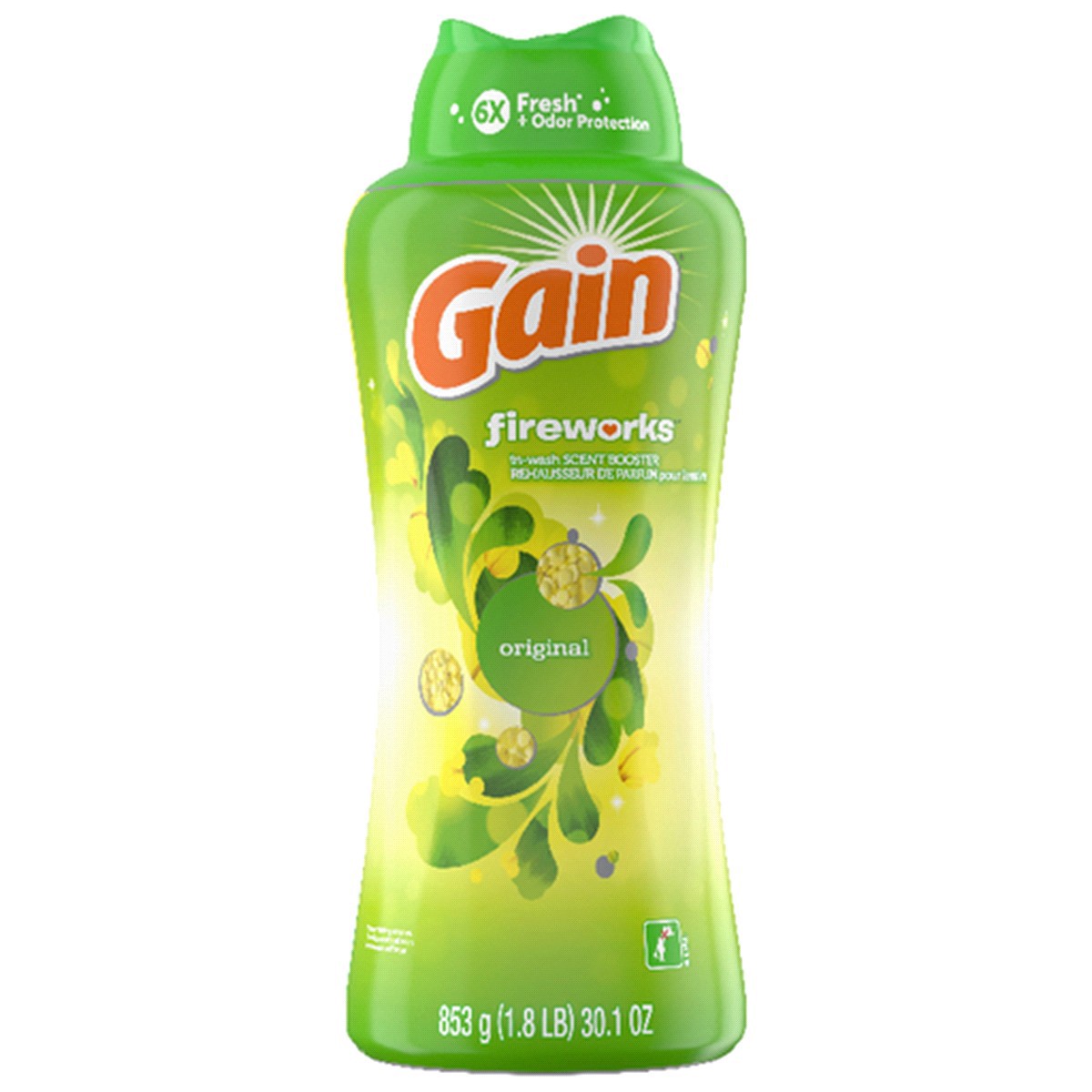 slide 1 of 1, Gain In-Wash Laundry Scent Booster, Original Scent, 30.1 OZ, Fresh Extender + Odor Protection, 30.1 oz