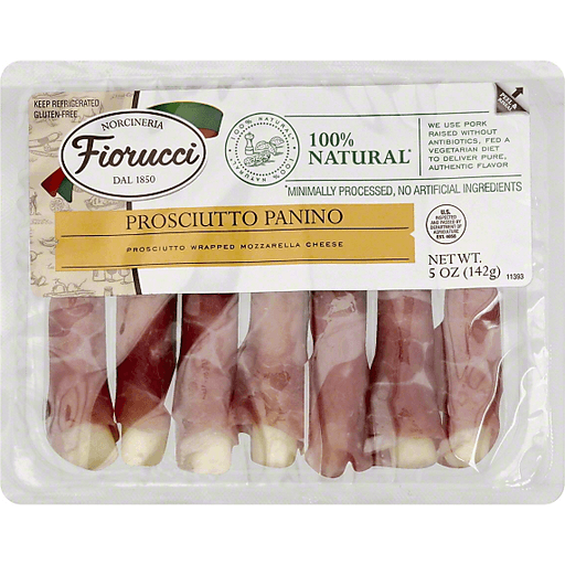 Fiorucci 100% Natural Prosciutto Panino Wrapped Mozzarella Cheese 5 oz ...