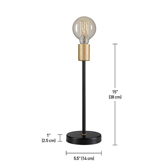 slide 2 of 4, Globe Electric Remington Table Lamp - Black, 15 in