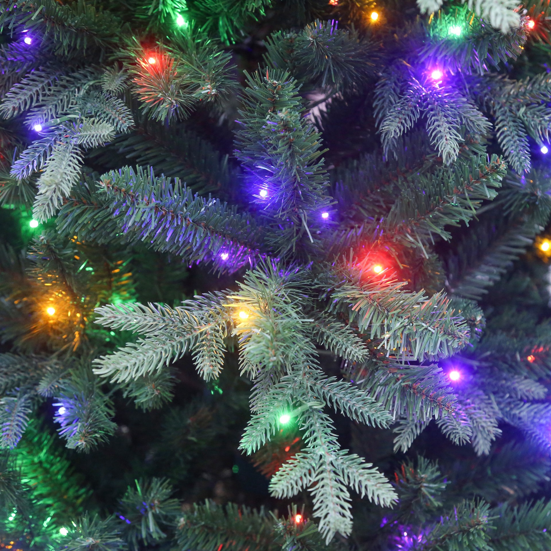 slide 5 of 7, 7.5ft. Pre-Lit Windsor Spruce Artificial Christmas Tree, Color Changing Led Lights By Ashland, 7.5 ft