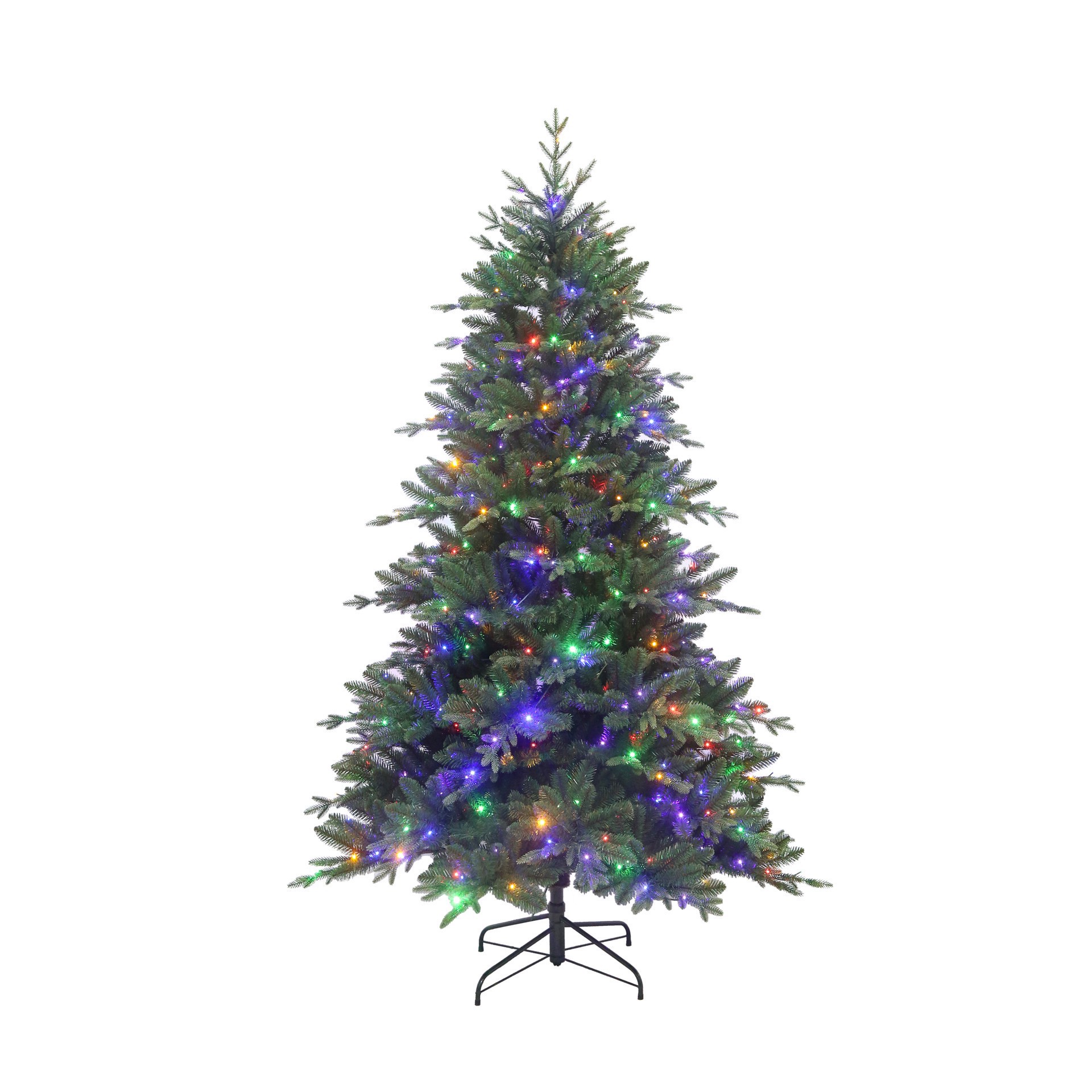 slide 7 of 7, 7.5ft. Pre-Lit Windsor Spruce Artificial Christmas Tree, Color Changing Led Lights By Ashland, 7.5 ft
