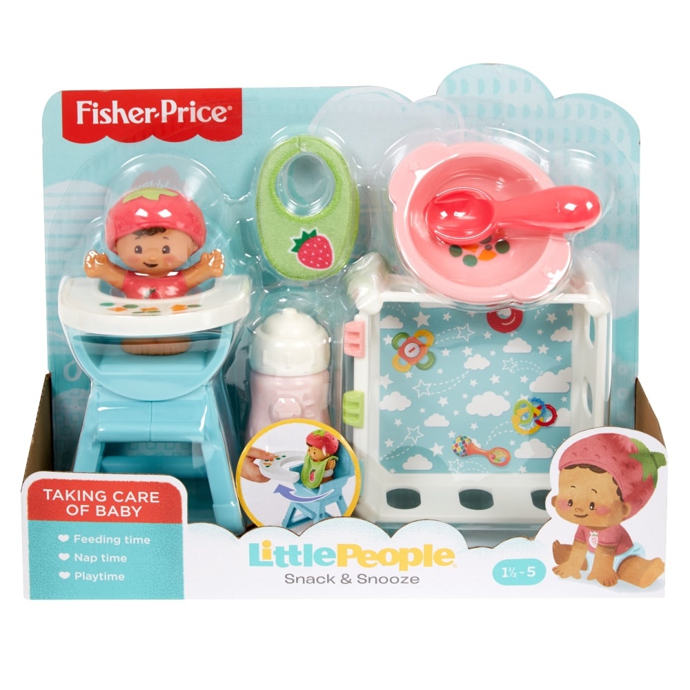 slide 1 of 1, Fisher-Price Fisher Price Little People Babies Snack & Snooze, 1 ct