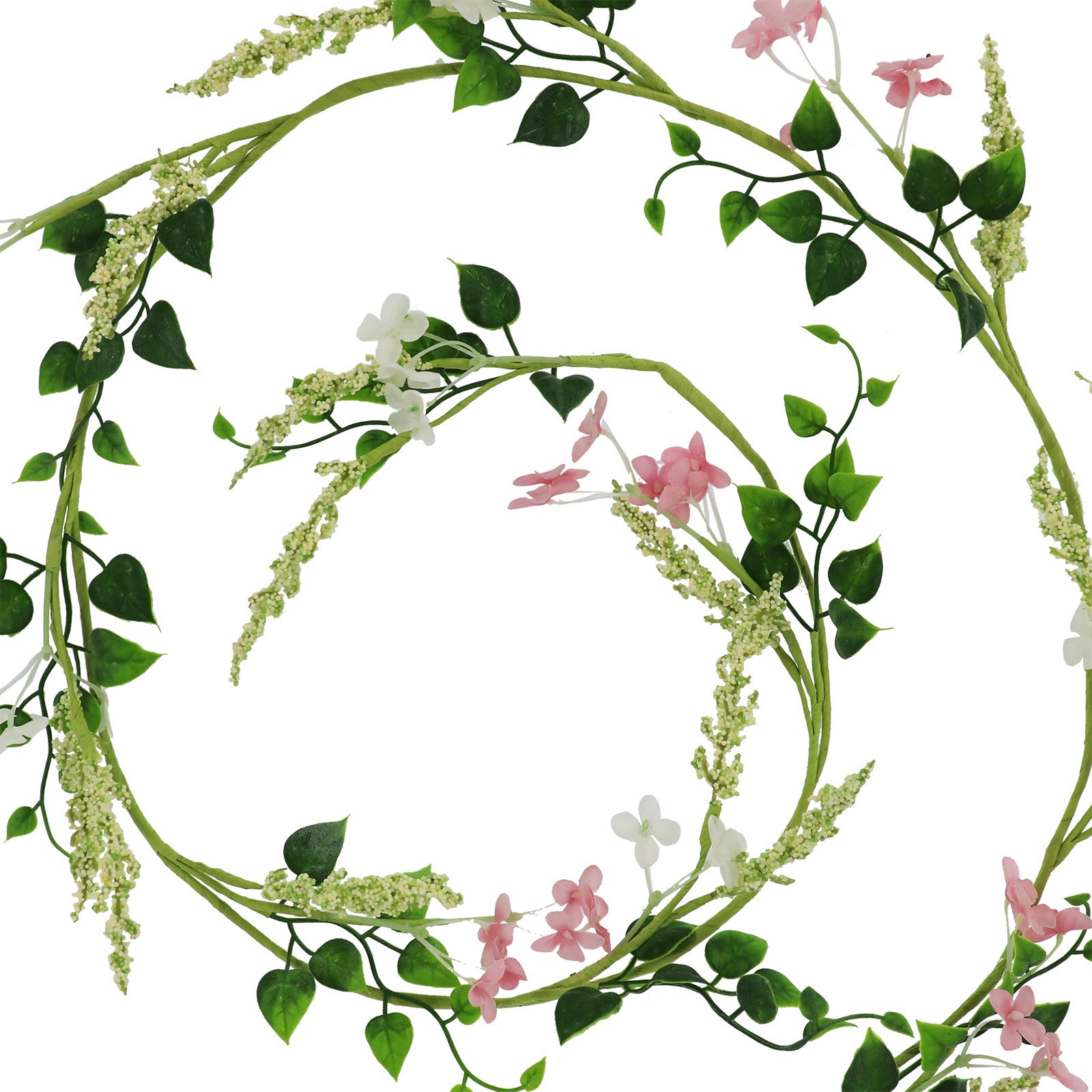 slide 2 of 2, 5ft. Mixed Heather Coiled Garland By Ashland, 5 ft