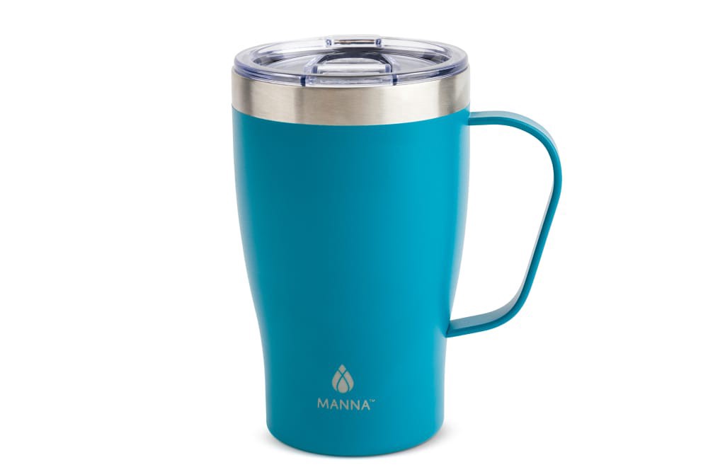 slide 2 of 2, Manna Cozy Mug - Blue, 1 ct