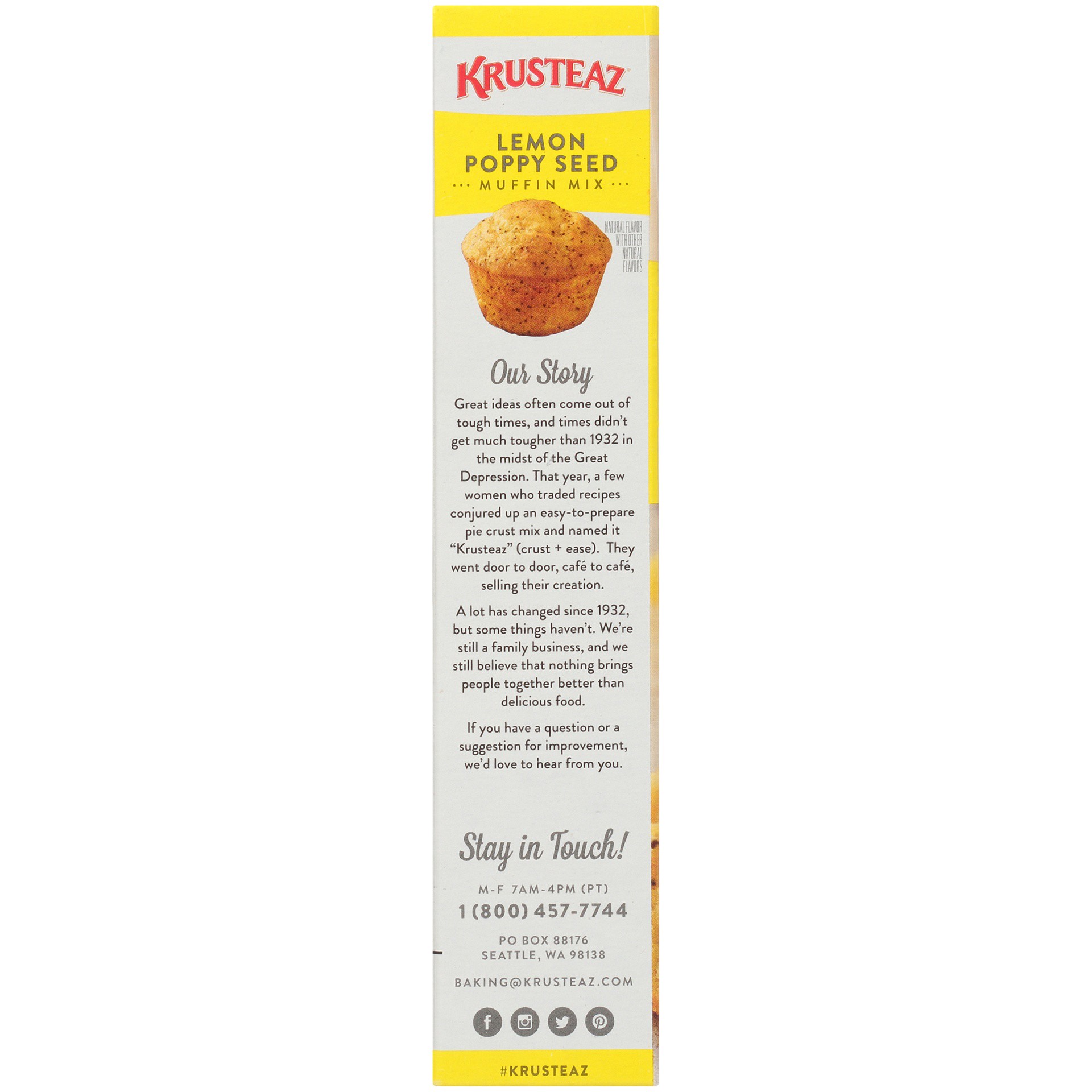 slide 4 of 8, Krusteaz Lemon Poppy Seed Supreme Muffin Mix, 17 oz