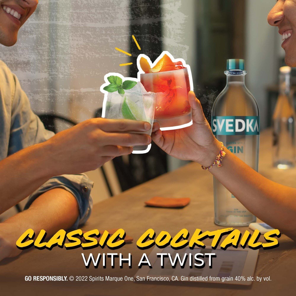 slide 4 of 6, SVEDKA Modern Style Gin, 750 mL Bottle, 80 Proof, 25.35 fl. oz