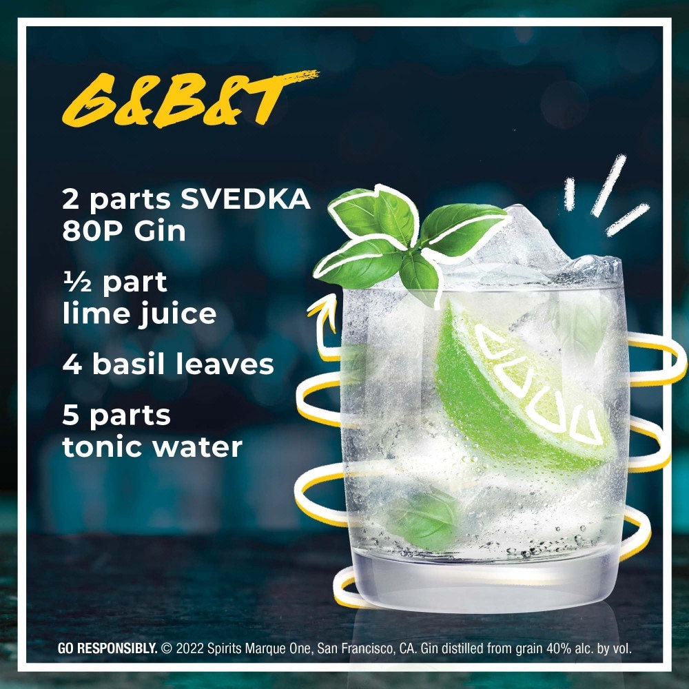 slide 3 of 6, SVEDKA Modern Style Gin, 750 mL Bottle, 80 Proof, 25.35 fl. oz