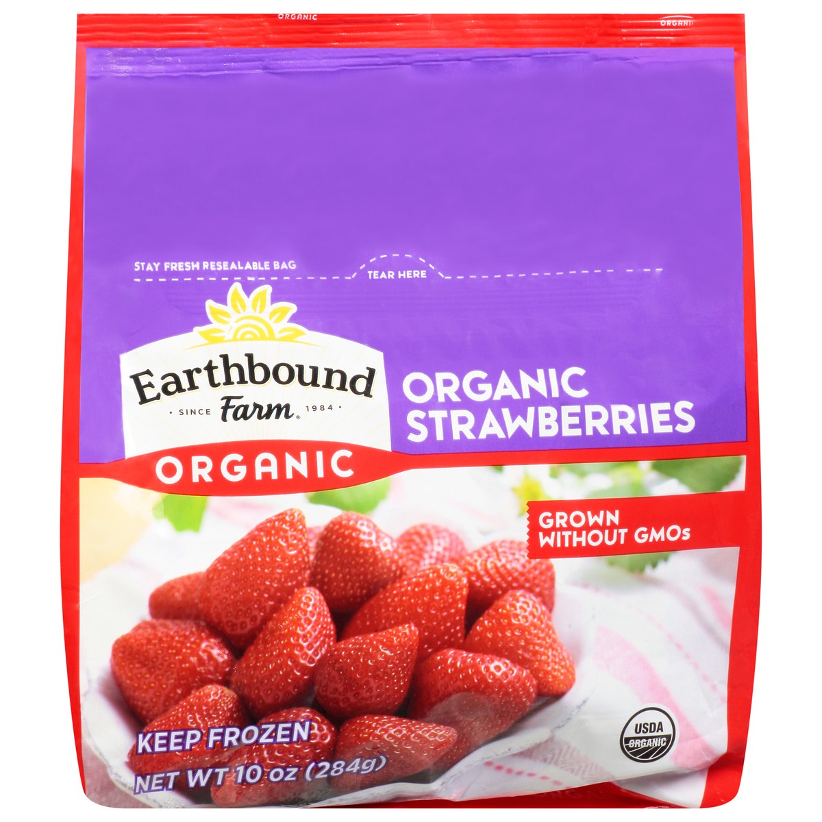 slide 1 of 12, Earthbound Farm Organic Strawberries, 10 oz