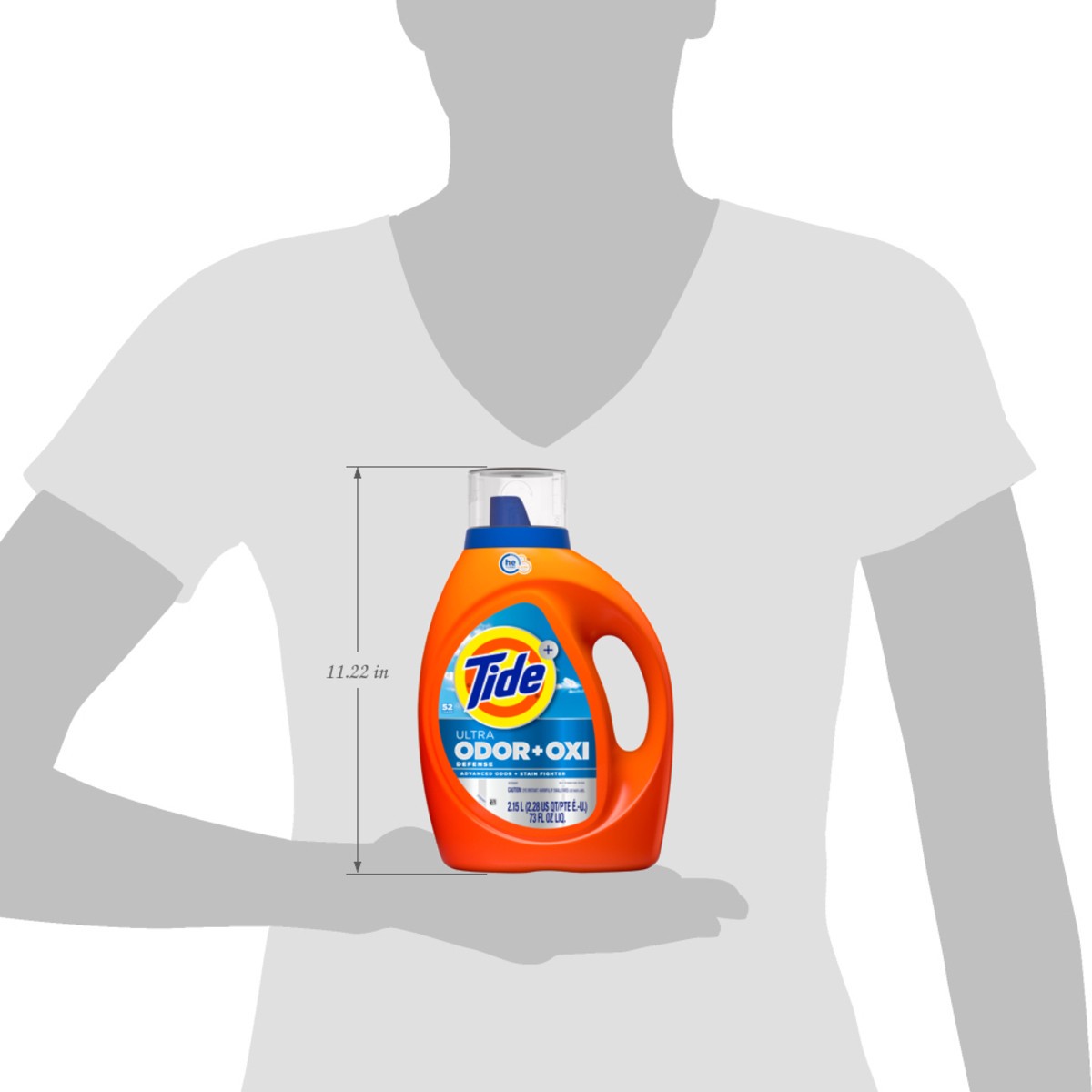 slide 5 of 8, Tide Ultra Odor Defense Plus Oxi Liquid Laundry Detergent, 52 Loads, 2.28 qt