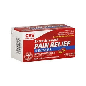 slide 1 of 1, CVS Pharmacy Cvs Health Pain Relief Geltabs Extra Strength, 100 ct