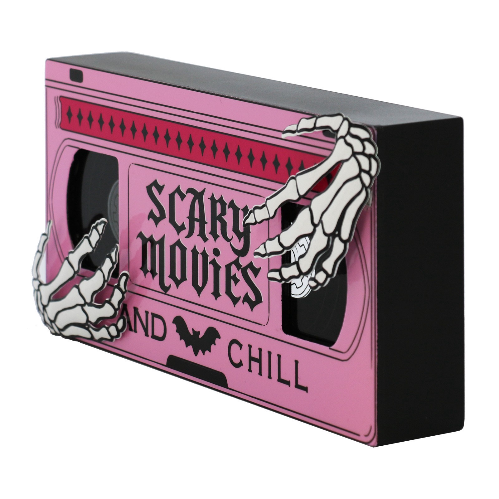 slide 4 of 4, 8" Scary Movies & Chill Block Tabletop Decor By Ashland, 8 in