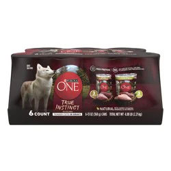 Purina ONE True Instinct Tender Cuts in Gravy With Real Turkey and Venison, and With Real Chicken and Duck High Protein Wet Dog Food Variety Pack