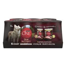 Purina ONE True Instinct Tender Cuts in Gravy With Real Turkey and Venison, and With Real Chicken and Duck High Protein Wet Dog Food Variety Pack
