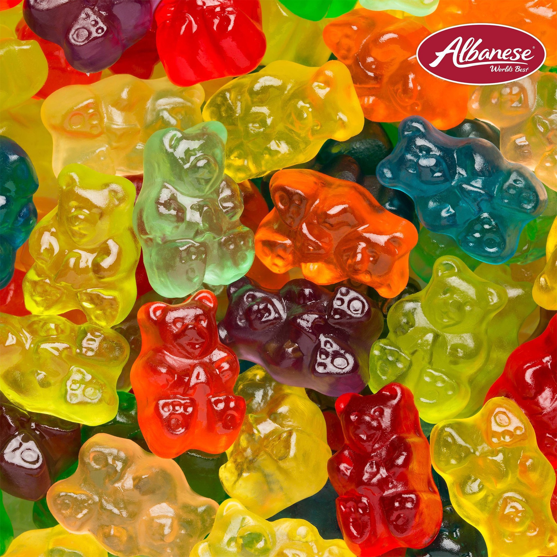 slide 10 of 17, Albanese World's Best 12 Flavor Gummi Bears, 9 oz
