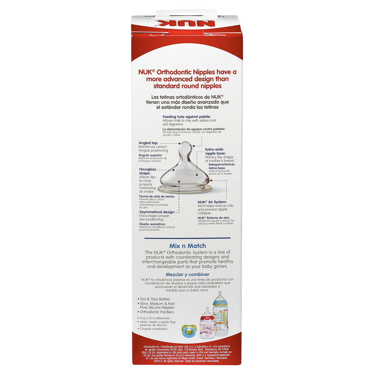 slide 6 of 6, NUK Orthodontic Silicone Bottle, 10 oz