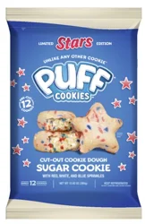 Puff Cookies Cookie Dough Cut Out Stars