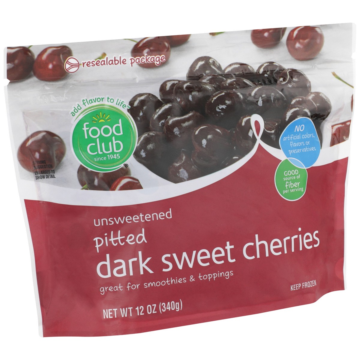 slide 8 of 9, Food Club Dark Sweet Cherries, 12 oz